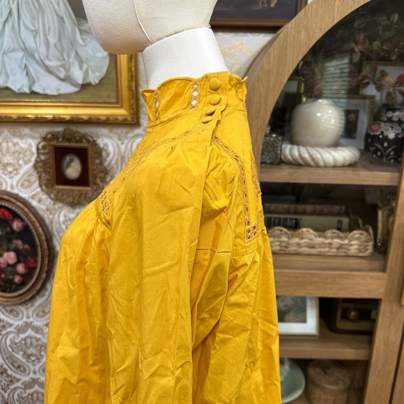 Free People Yellow Women's Top size Small - Picture 7 of 9